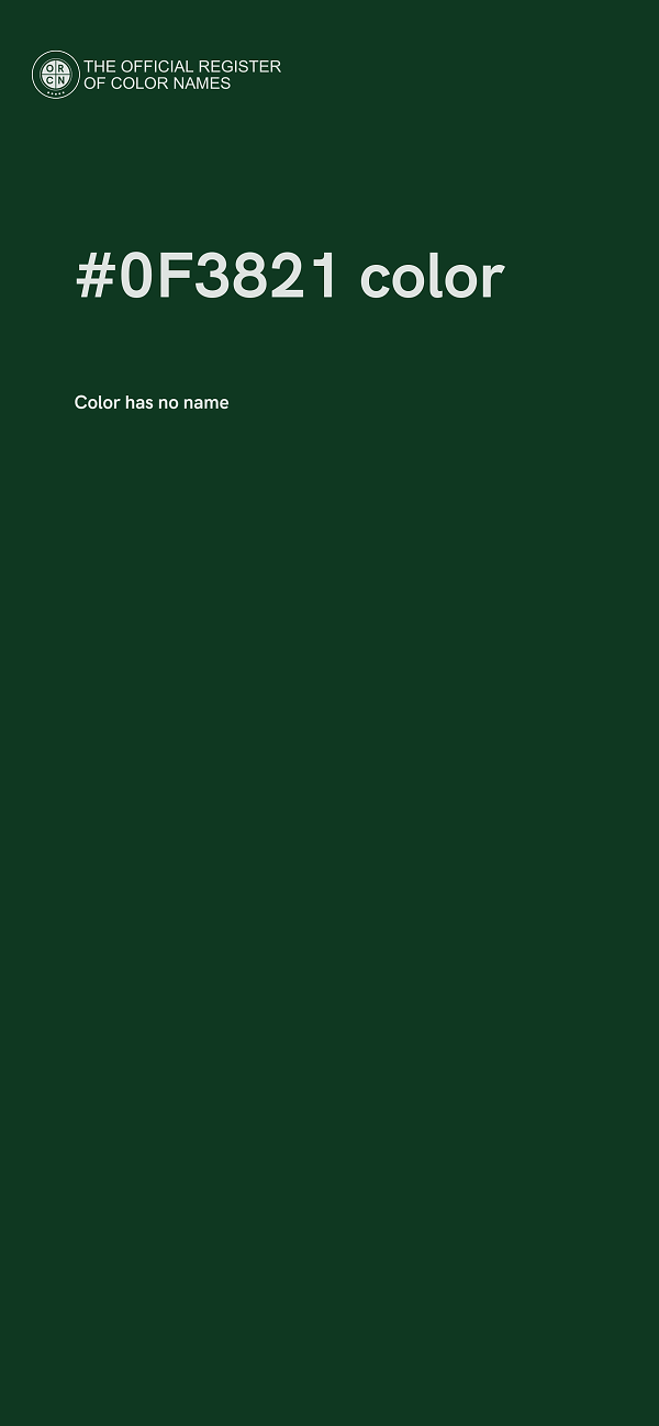 #0F3821 color image