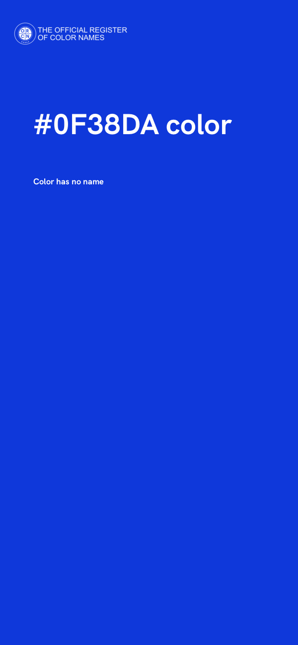 #0F38DA color image