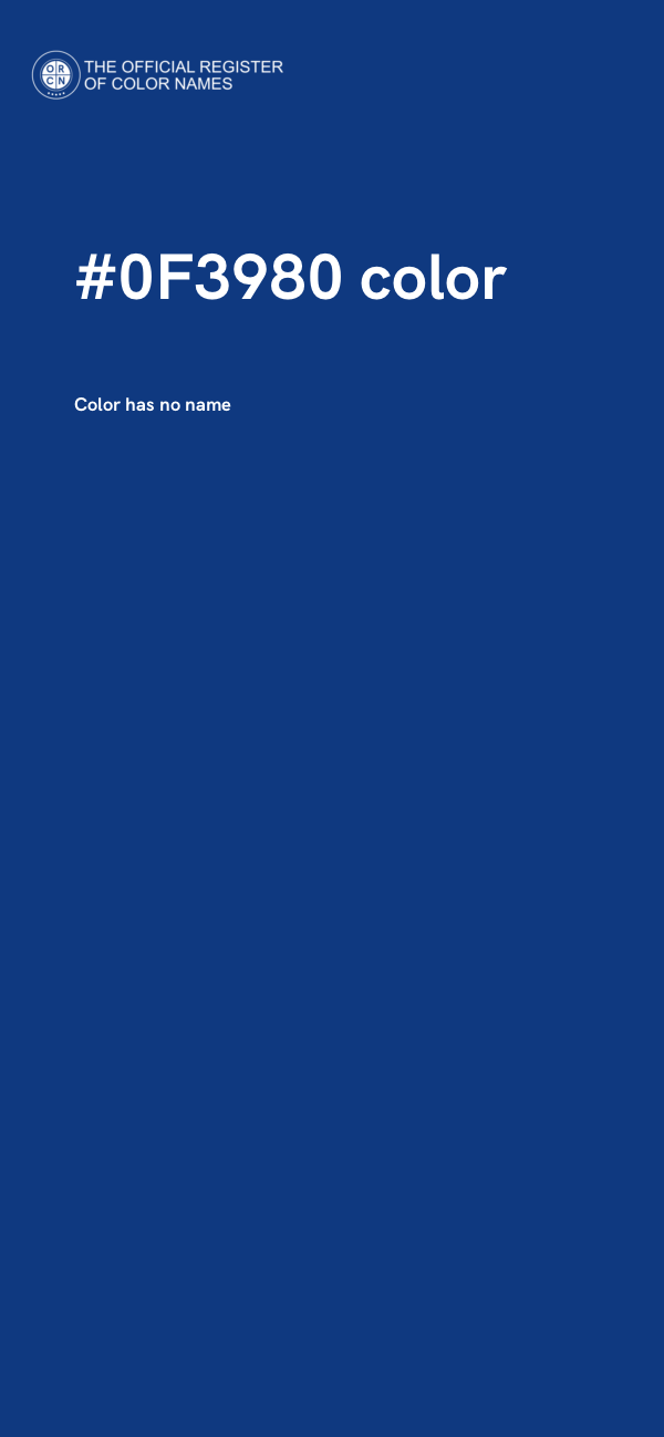 #0F3980 color image