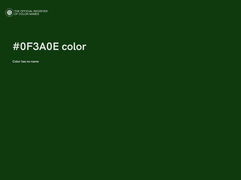#0F3A0E color image