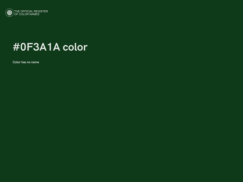 #0F3A1A color image