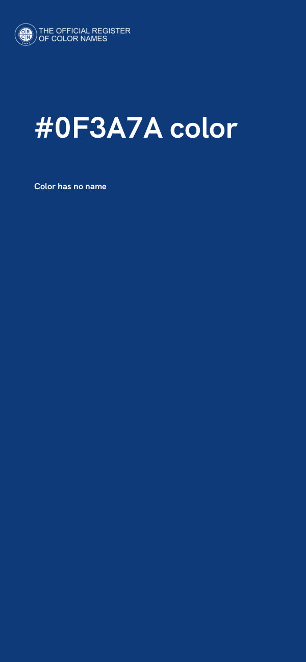 #0F3A7A color image