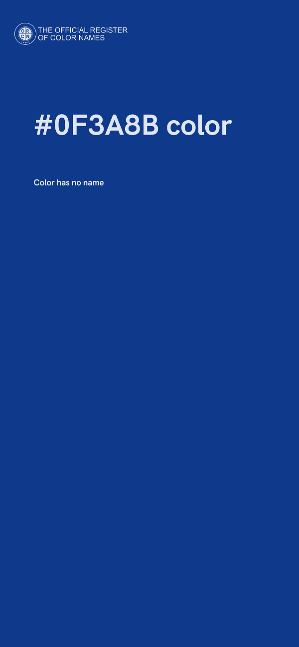 #0F3A8B color image