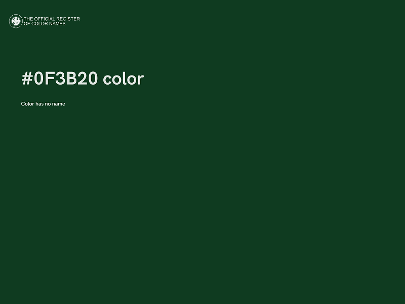 #0F3B20 color image