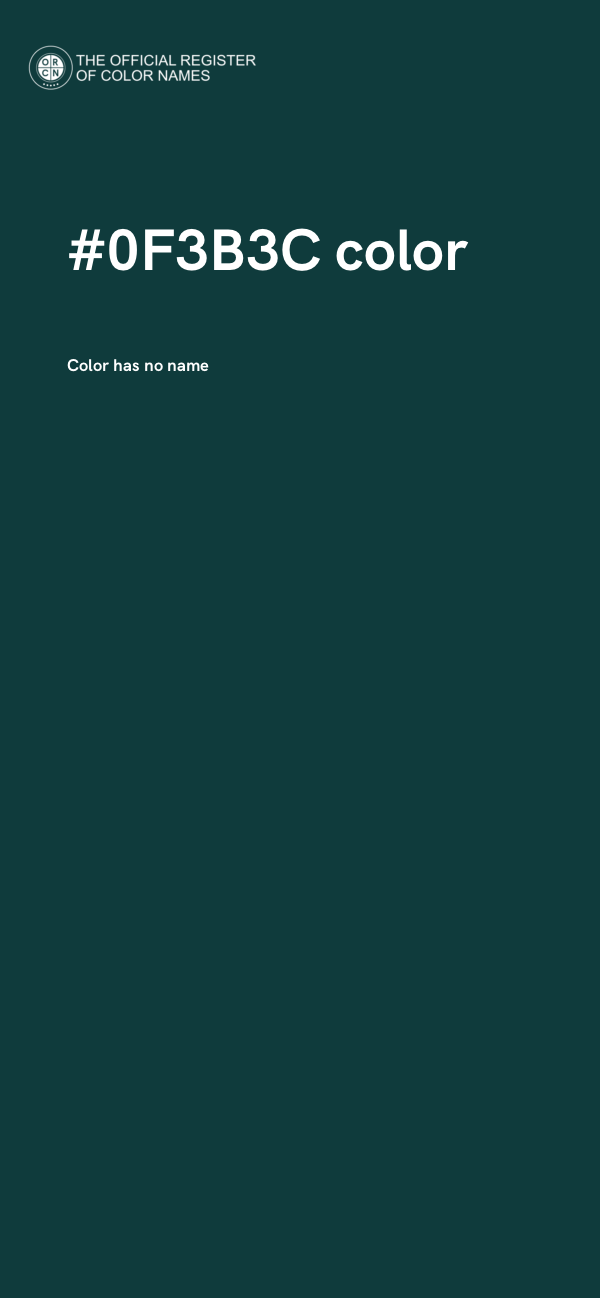 #0F3B3C color image