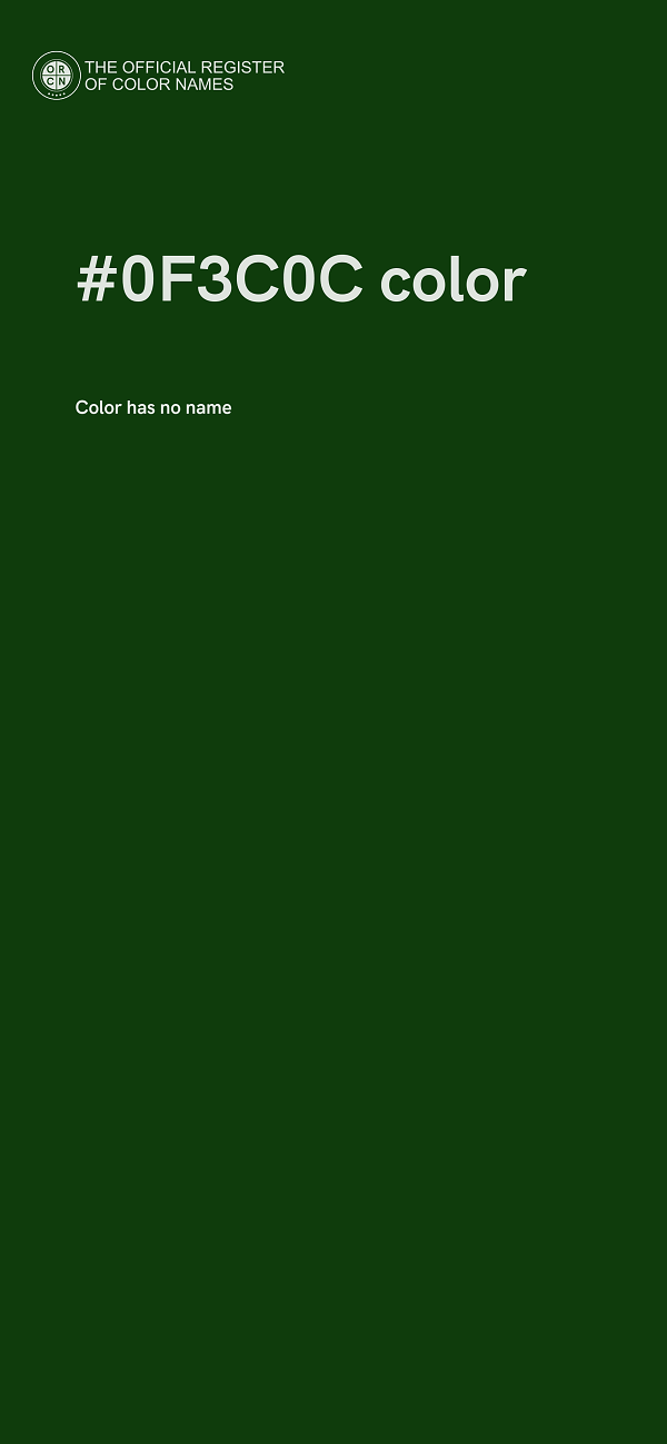 #0F3C0C color image
