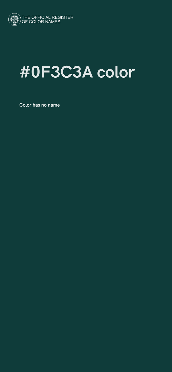#0F3C3A color image