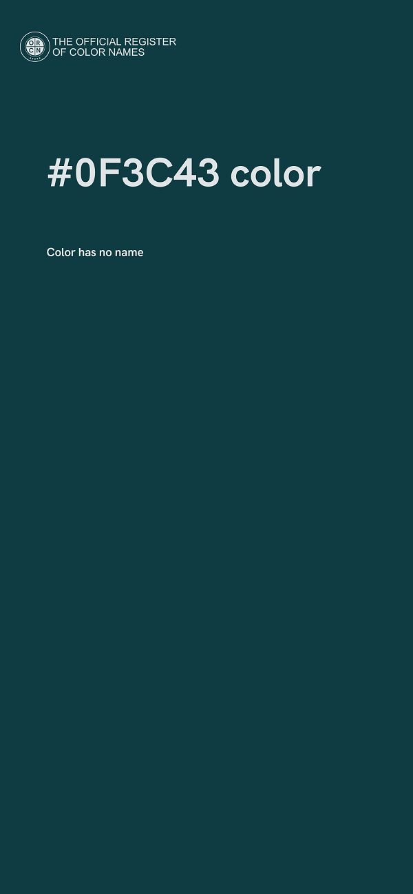 #0F3C43 color image