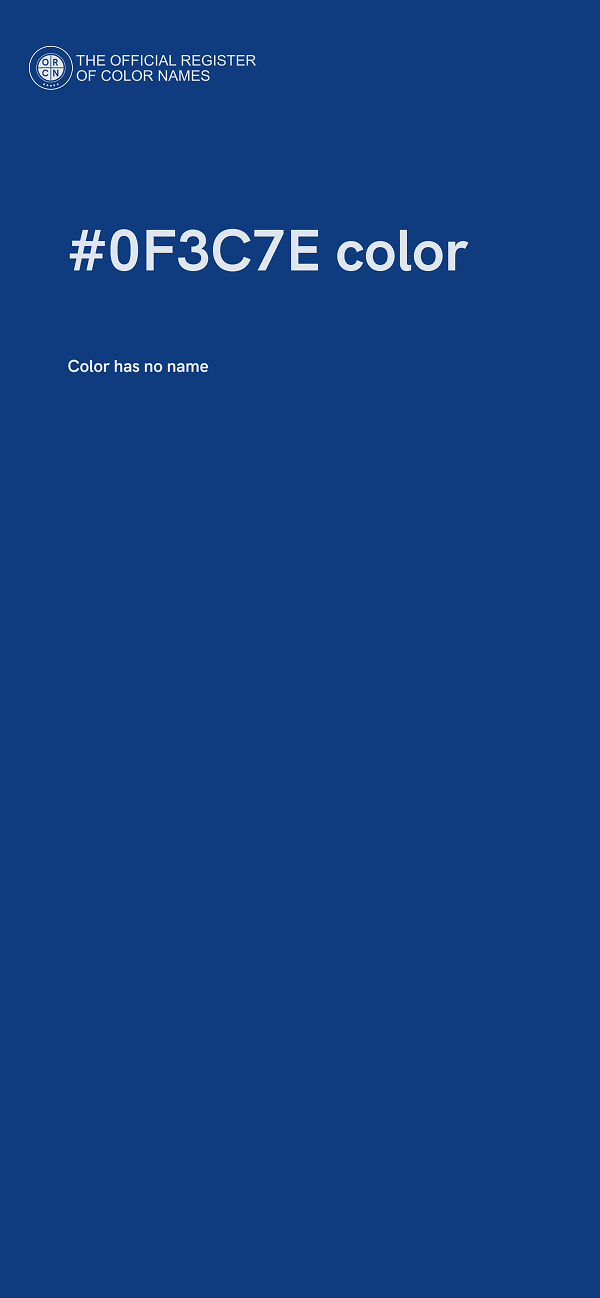 #0F3C7E color image