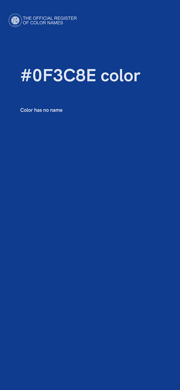 #0F3C8E color image