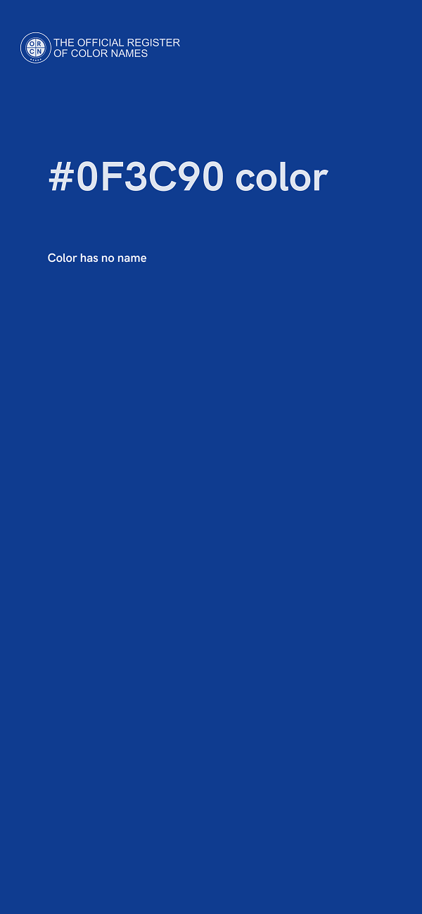 #0F3C90 color image