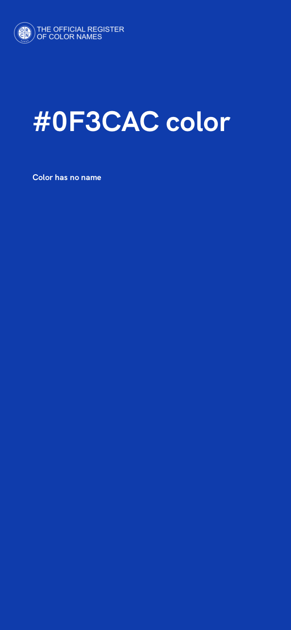 #0F3CAC color image