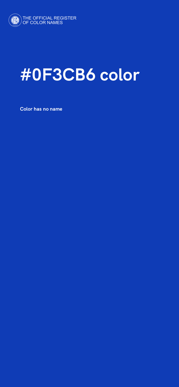 #0F3CB6 color image