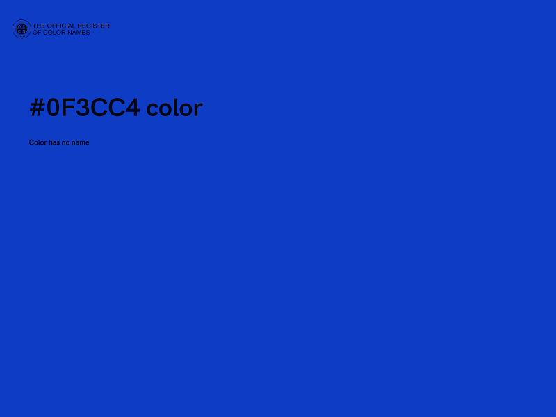 #0F3CC4 color image