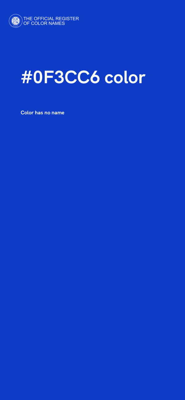 #0F3CC6 color image