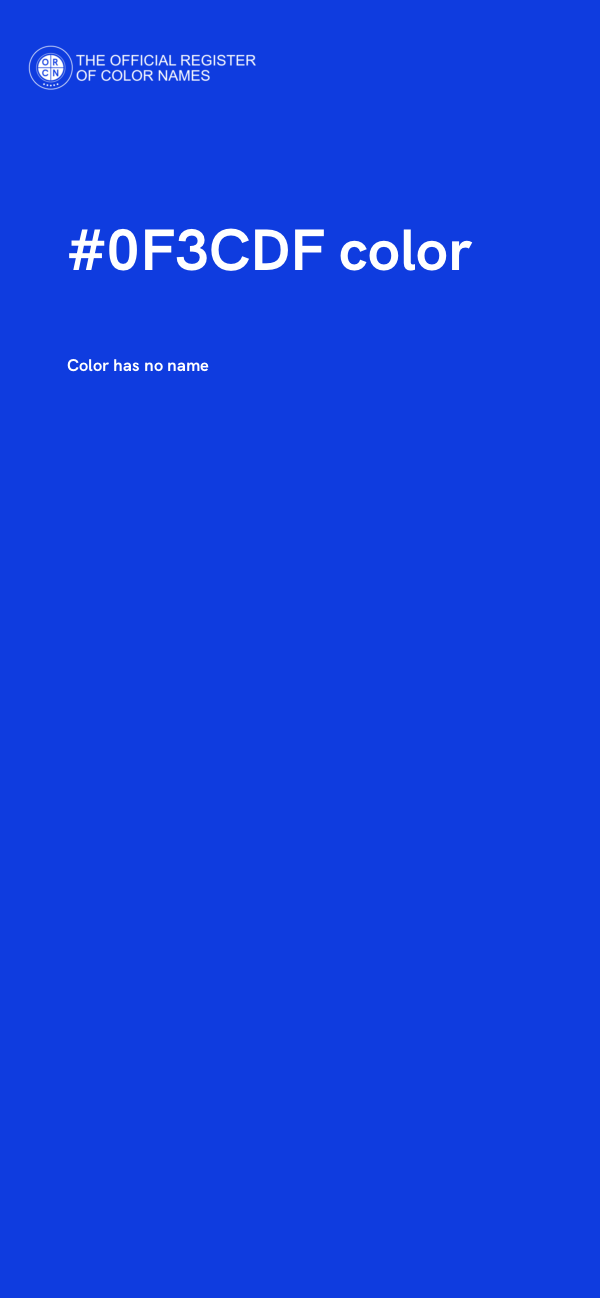 #0F3CDF color image