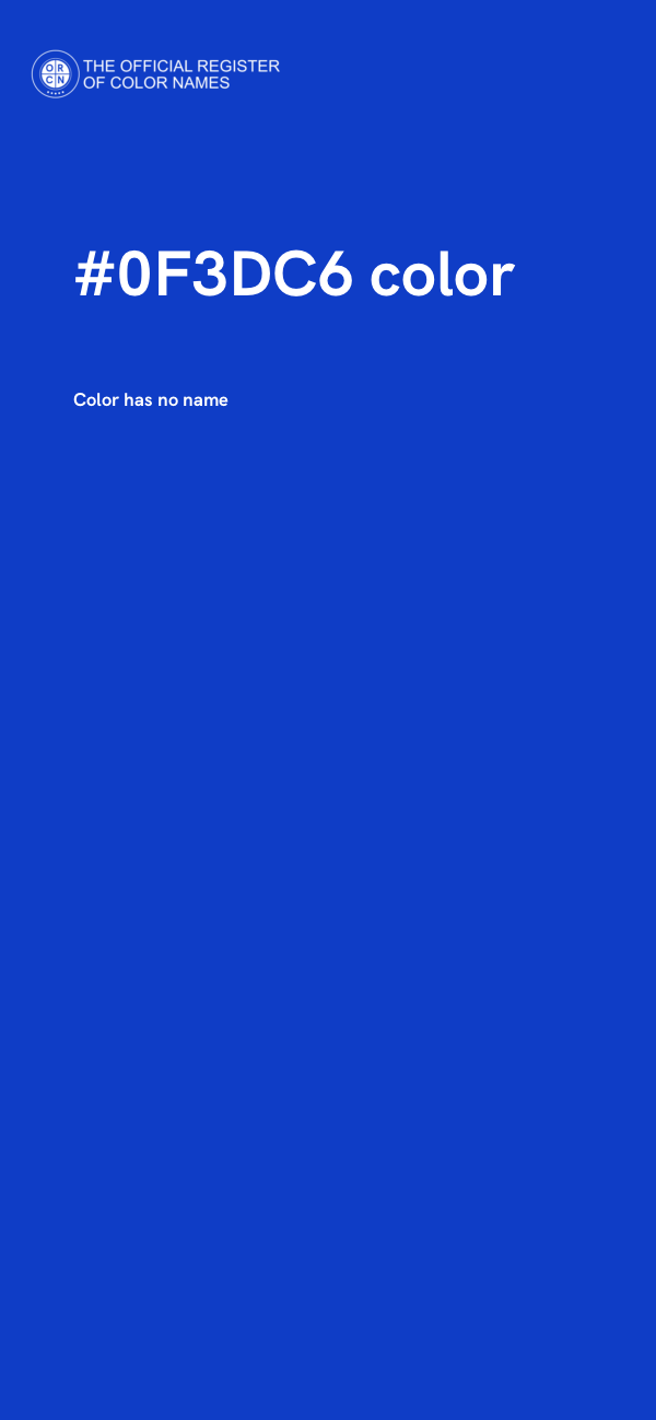 #0F3DC6 color image