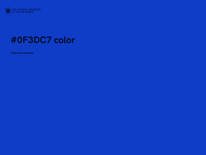 #0F3DC7 color image