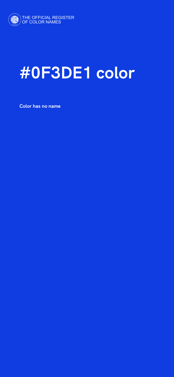 #0F3DE1 color image