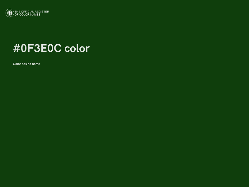 #0F3E0C color image