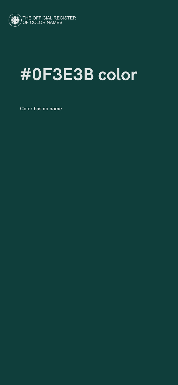 #0F3E3B color image