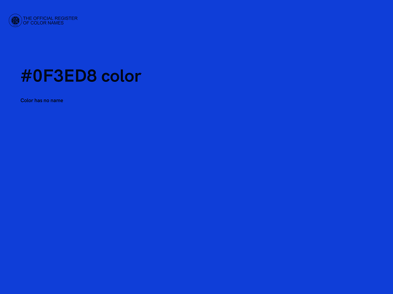 #0F3ED8 color image