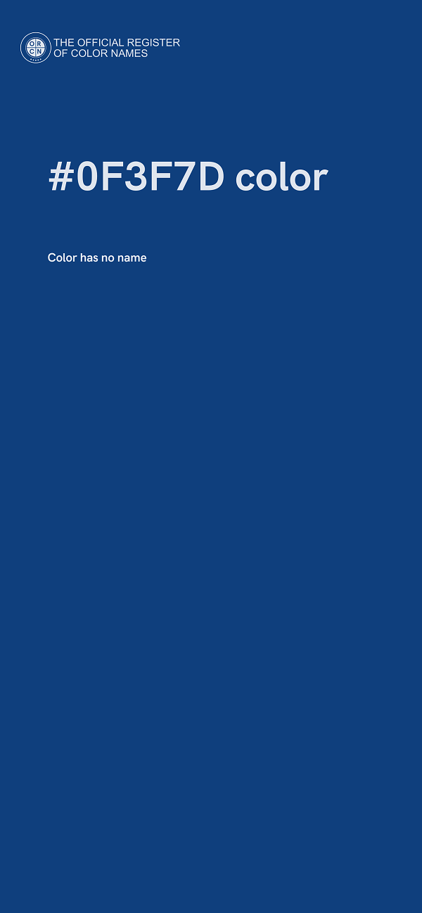 #0F3F7D color image