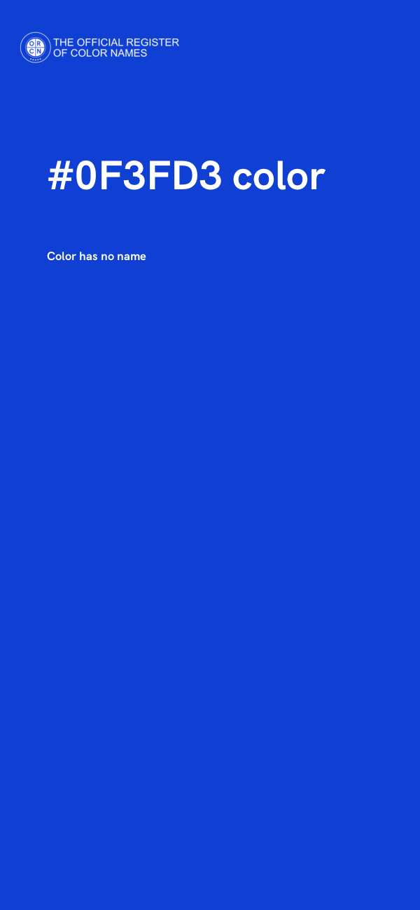 #0F3FD3 color image