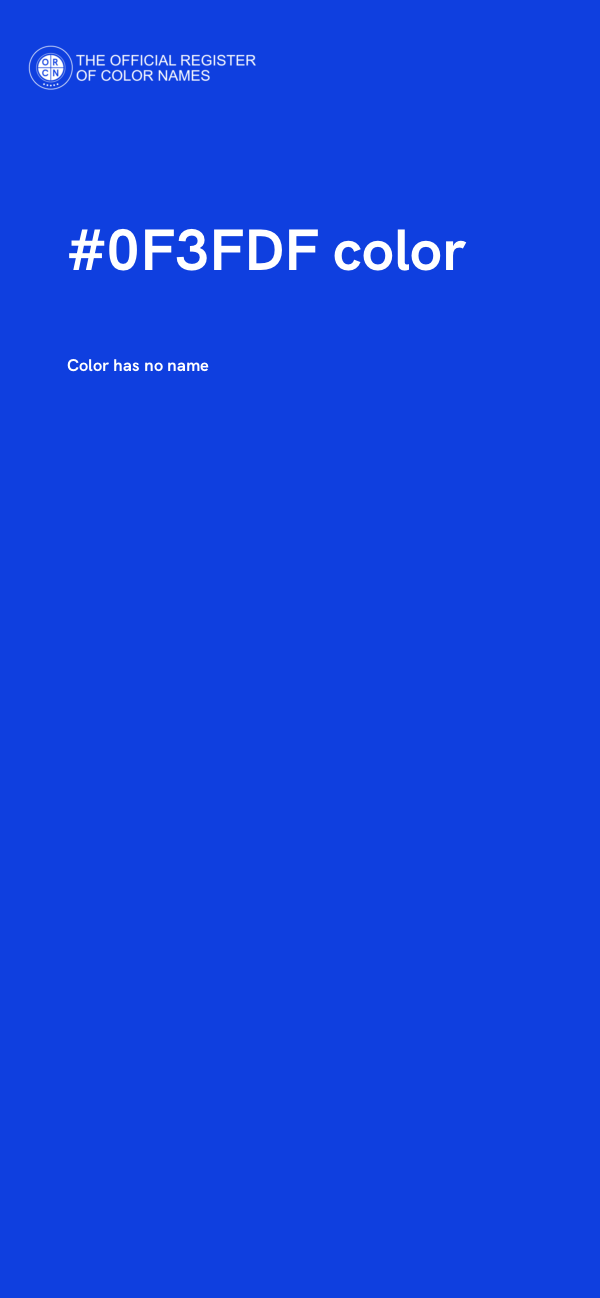 #0F3FDF color image