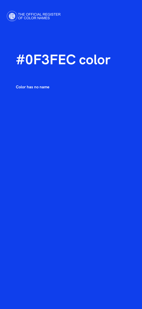 #0F3FEC color image