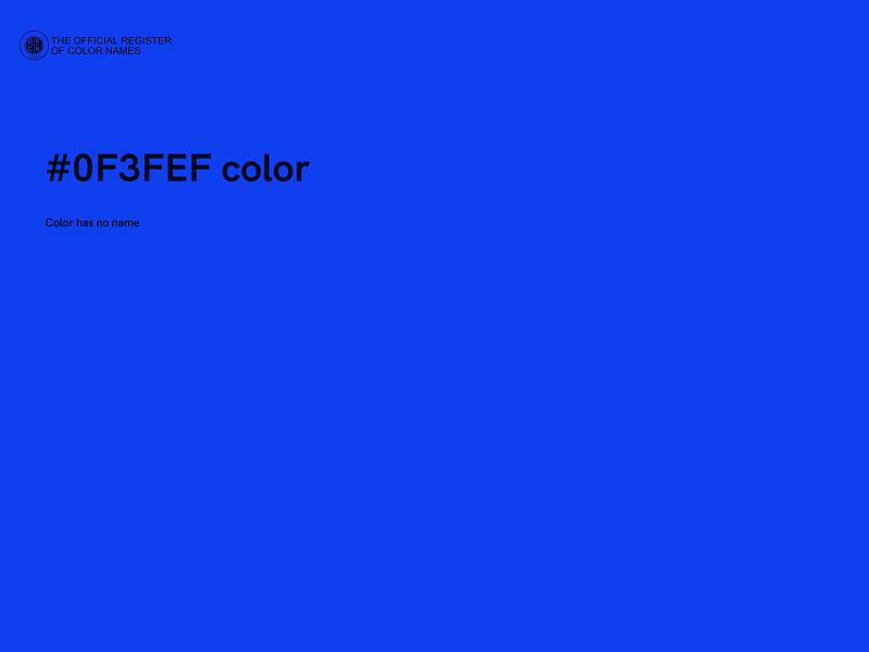 #0F3FEF color image