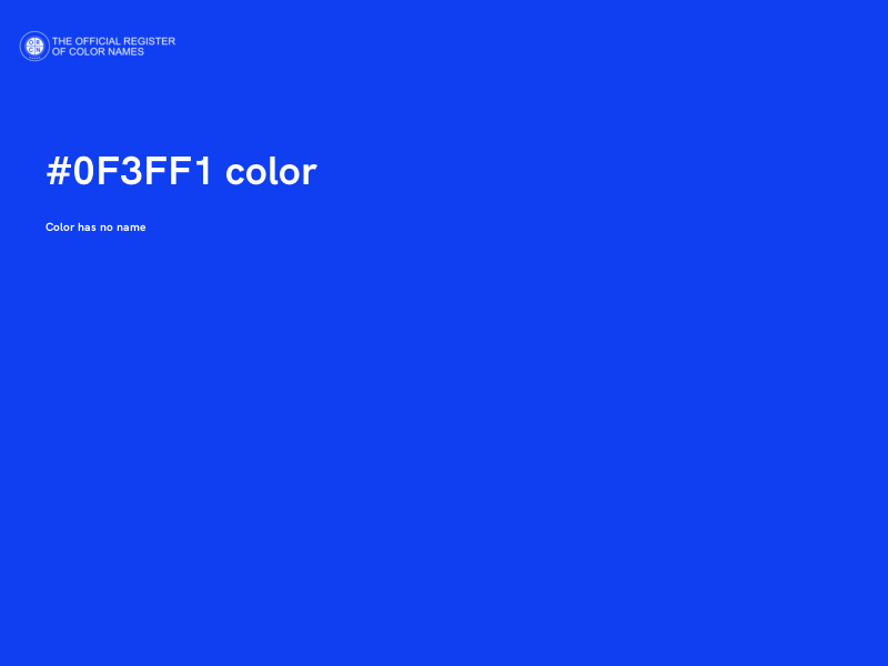 #0F3FF1 color image