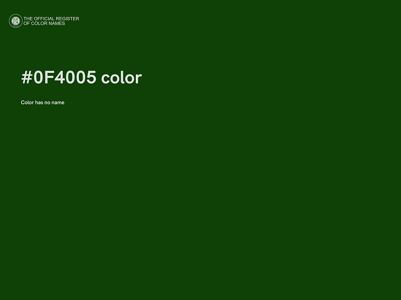 #0F4005 color image