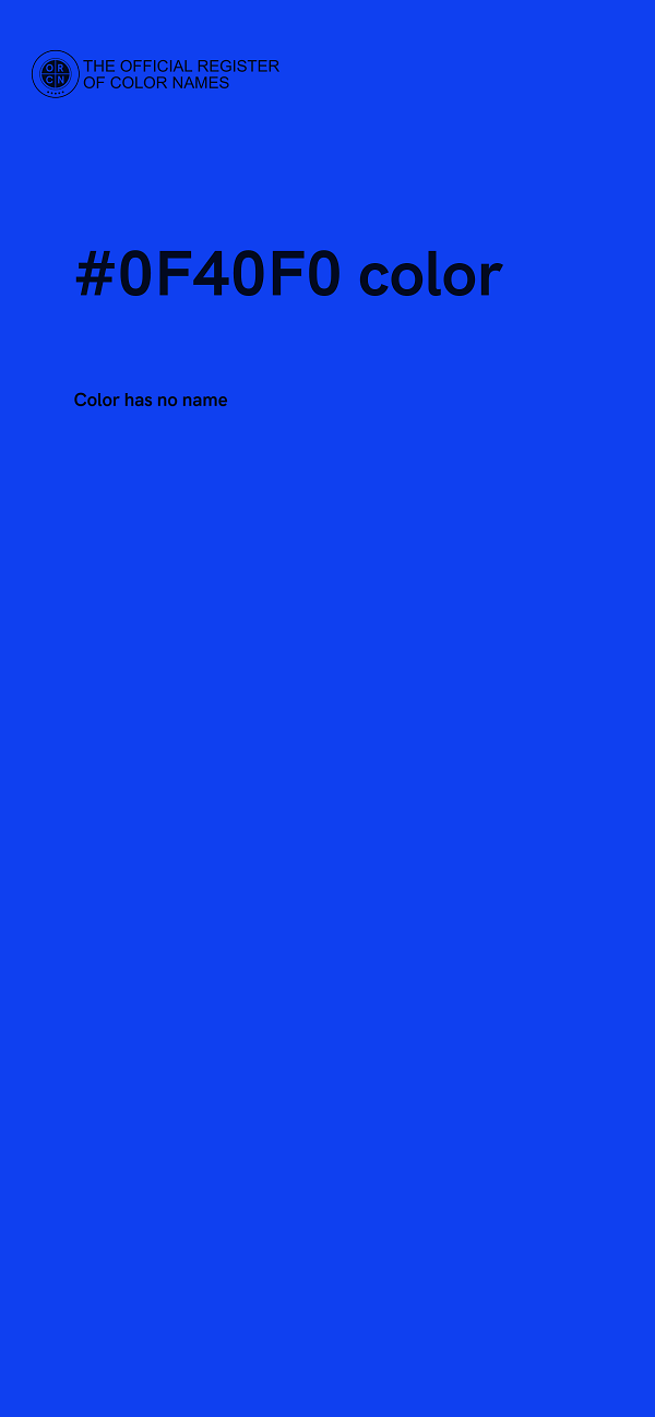 #0F40F0 color image