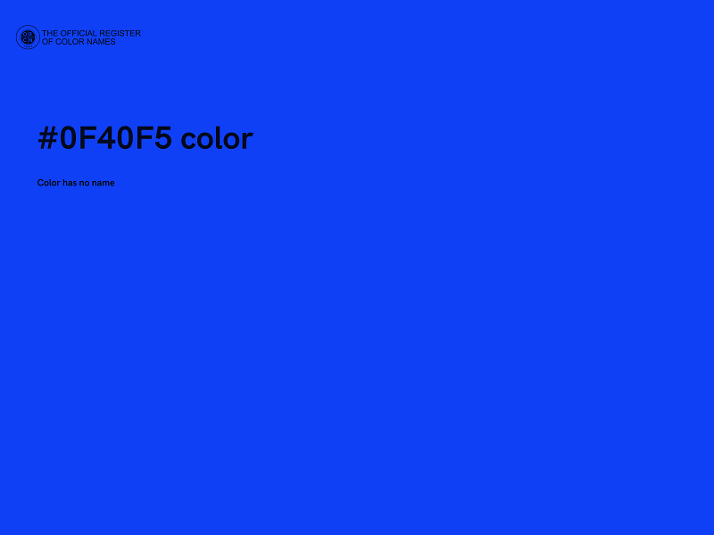 #0F40F5 color image