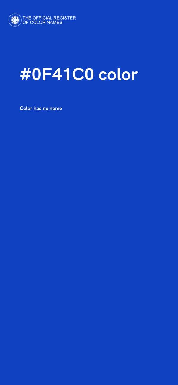 #0F41C0 color image