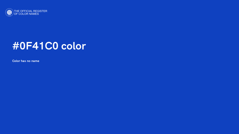#0F41C0 color image