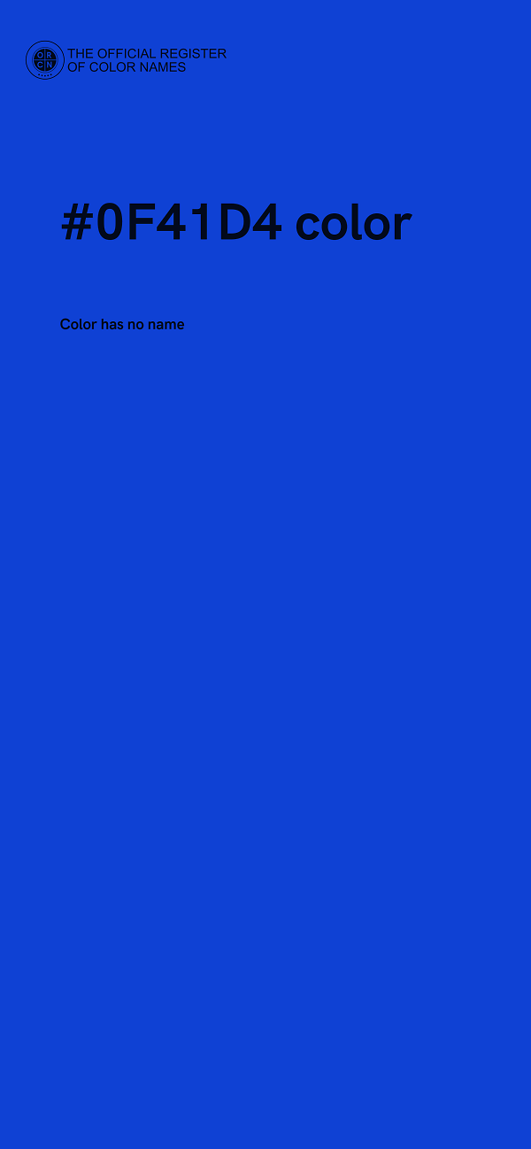 #0F41D4 color image