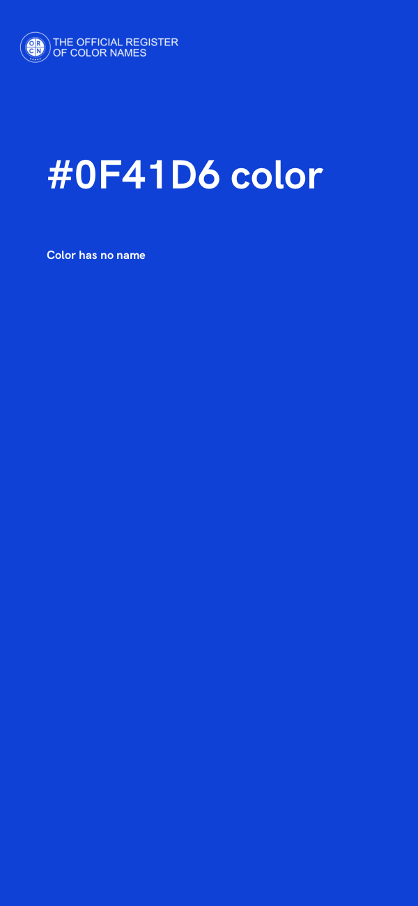 #0F41D6 color image
