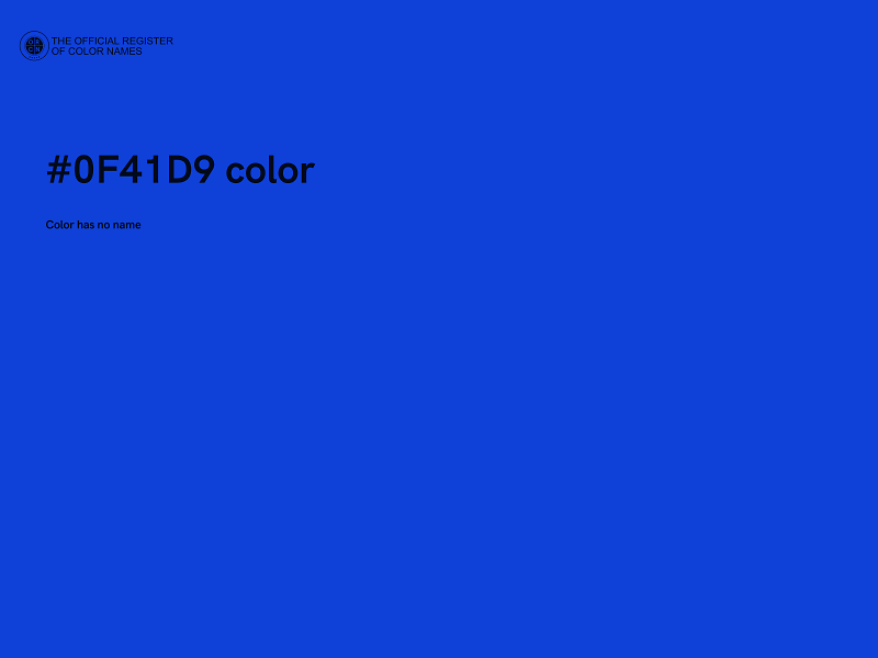 #0F41D9 color image