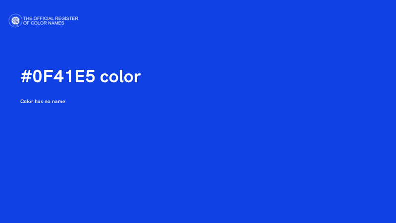 #0F41E5 color image