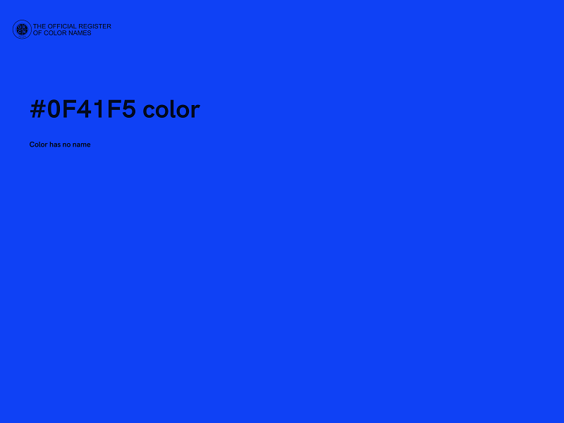 #0F41F5 color image