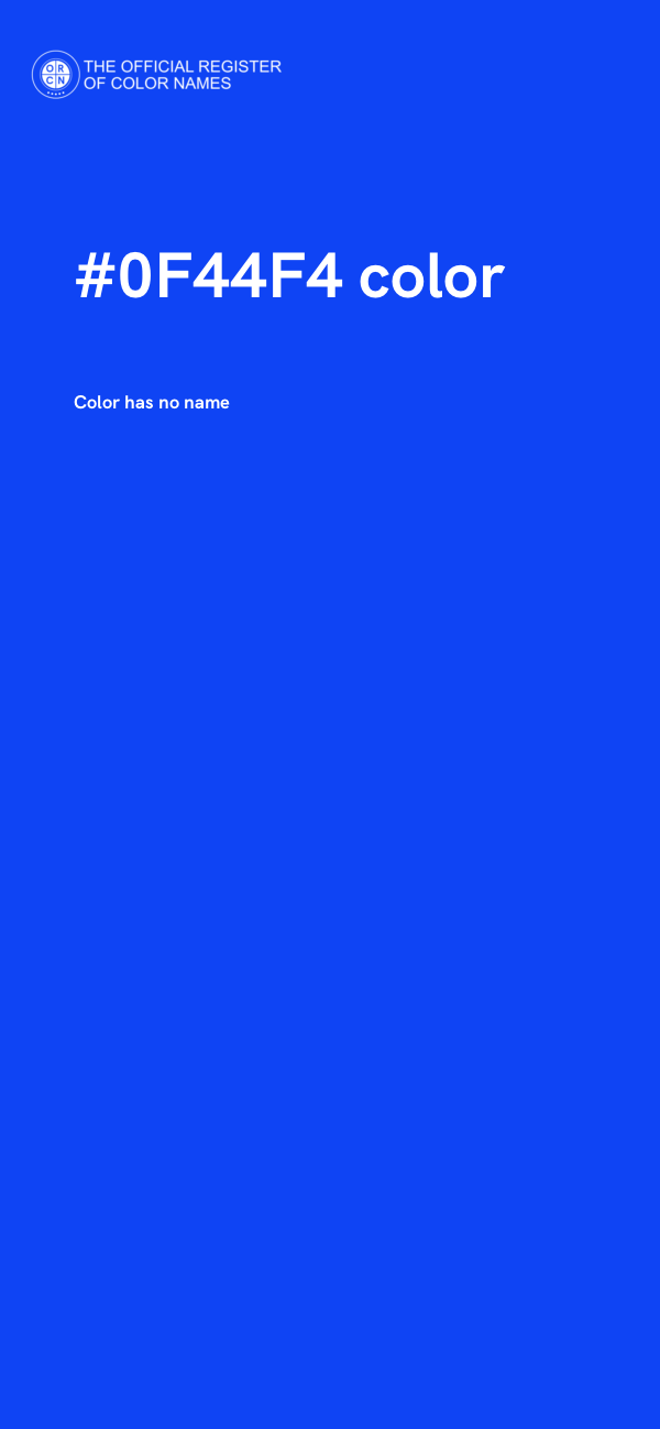 #0F44F4 color image