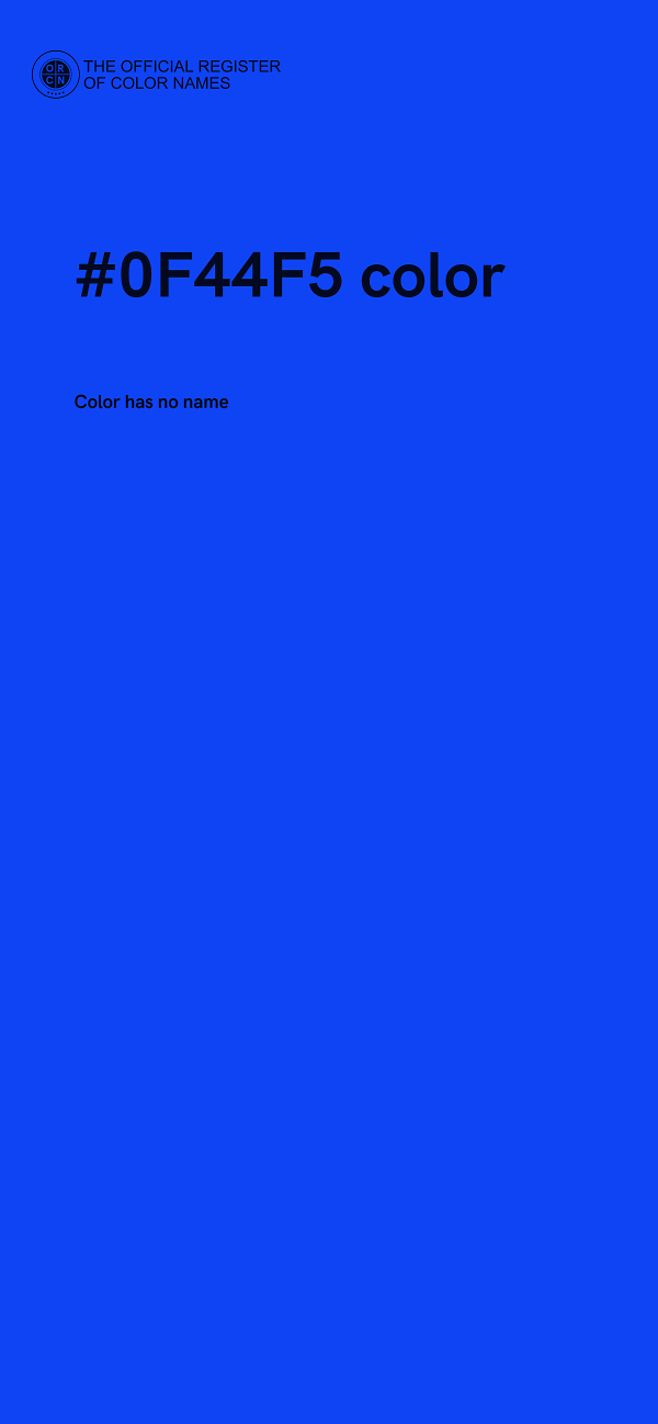 #0F44F5 color image