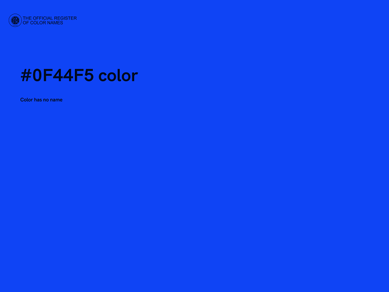 #0F44F5 color image