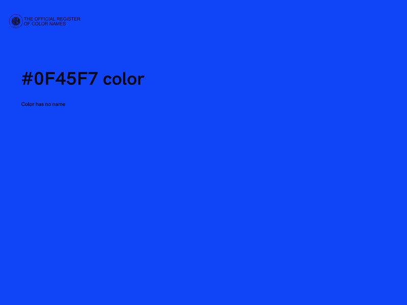 #0F45F7 color image