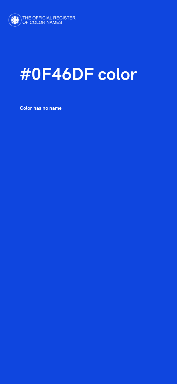 #0F46DF color image