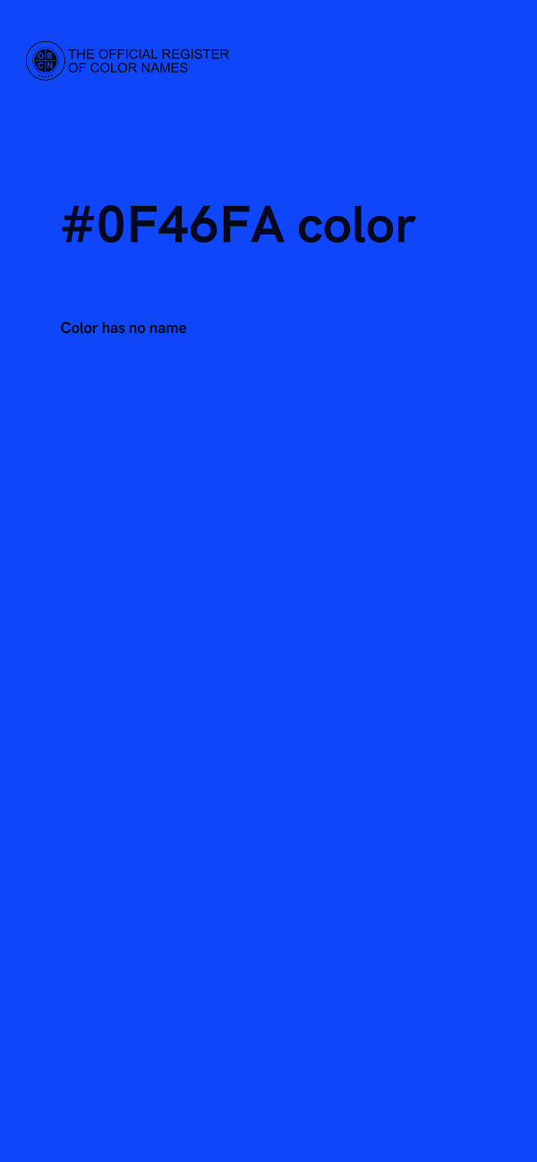 #0F46FA color image