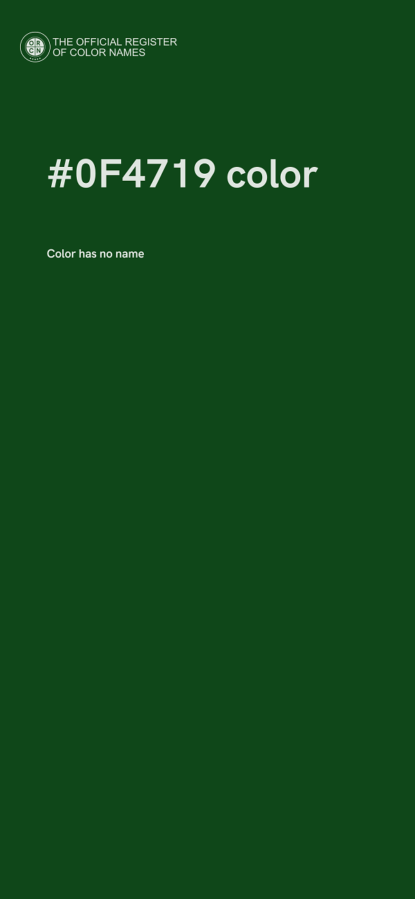 #0F4719 color image