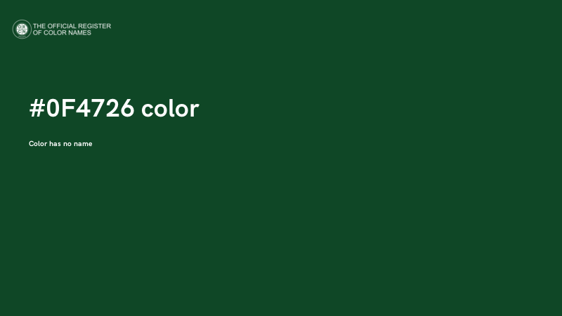 #0F4726 color image